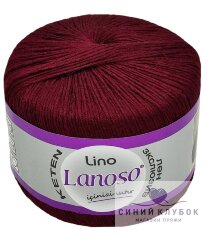 Пряжа Lanoso Lino 957 бордо