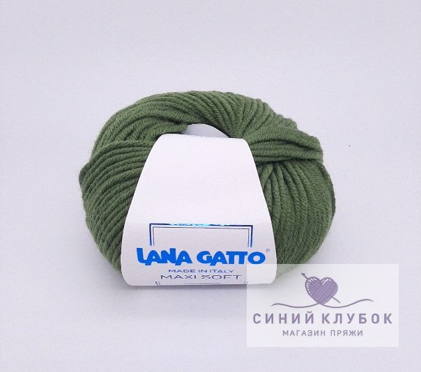 Пряжа Lana Gatto Maxi Soft 13278 темно-зеленый