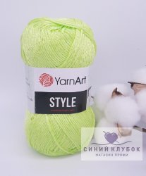 Пряжа YarnArt Style 662 незрелый лимон