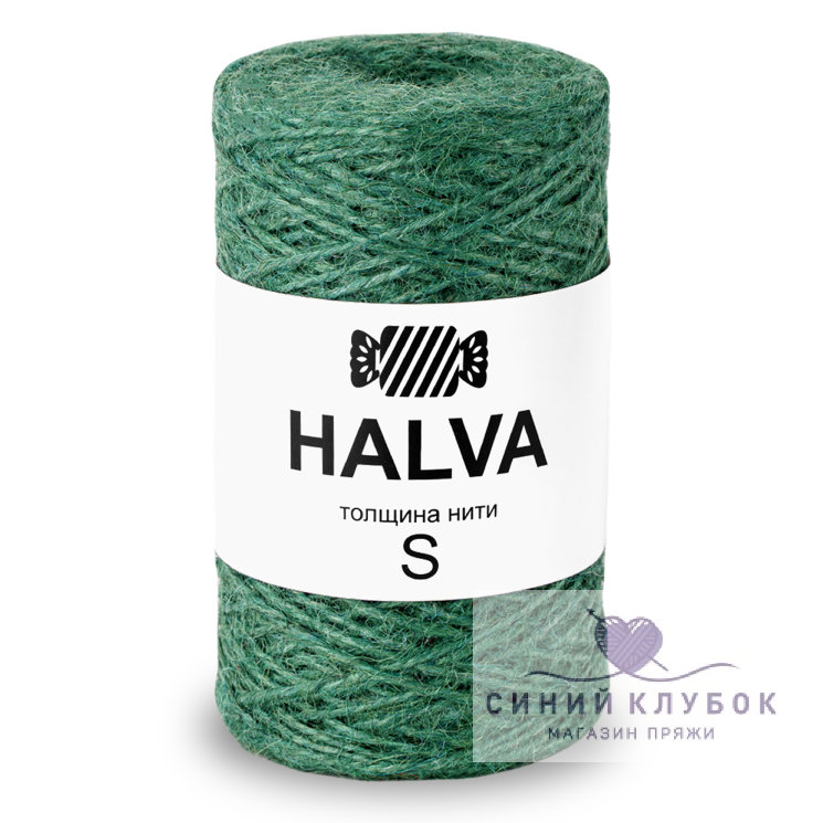 Джутовая пряжа Halva S цв.алоэ