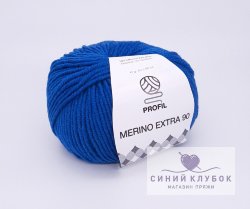 Пряжа Profil Merino Extra 90 645 морской синий