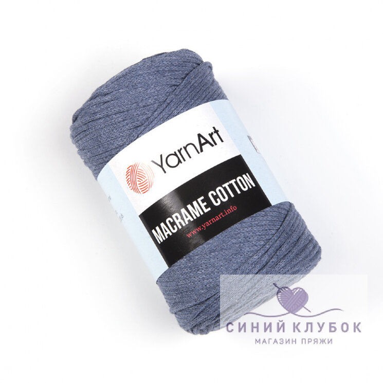Пряжа YarnArt Macrame Cotton 761 джинс