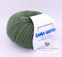 Пряжа Lana Gatto Super Soft 13278 темная зелень