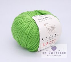Пряжа Gazzal Baby Wool Xl 821 зеленое яблоко