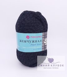 Пряжа Пехорка Жемчужная 02 черный