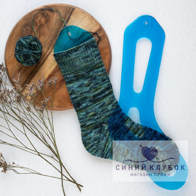 Блокаторы для носков KnitPro Aqua Sock Blockers, размер 38-40, синий