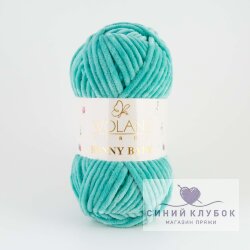 Пряжа Wolans Bunny Baby 100-56 бирюза
