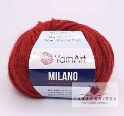 Пряжа YarnArt Milano 862 красный бархат (8 шт)
