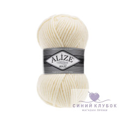 Пряжа Alize Superlana Maxi 599 слоновая кость